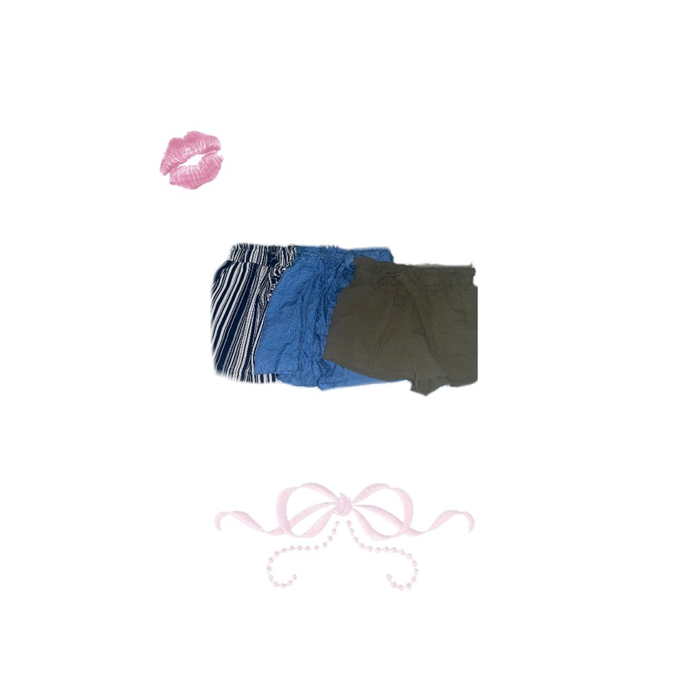 HIGH RISE shorts trio (multiple brands + all fit the same)